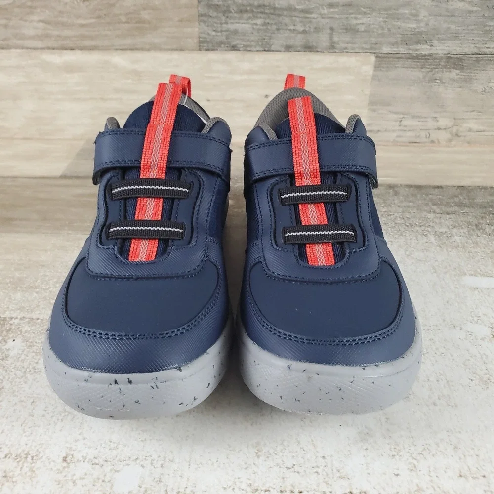 Bogs Skyline Kicker Low Kids Shoes Sz 1 Running Navy Comfort Hook & Loop Sneaker